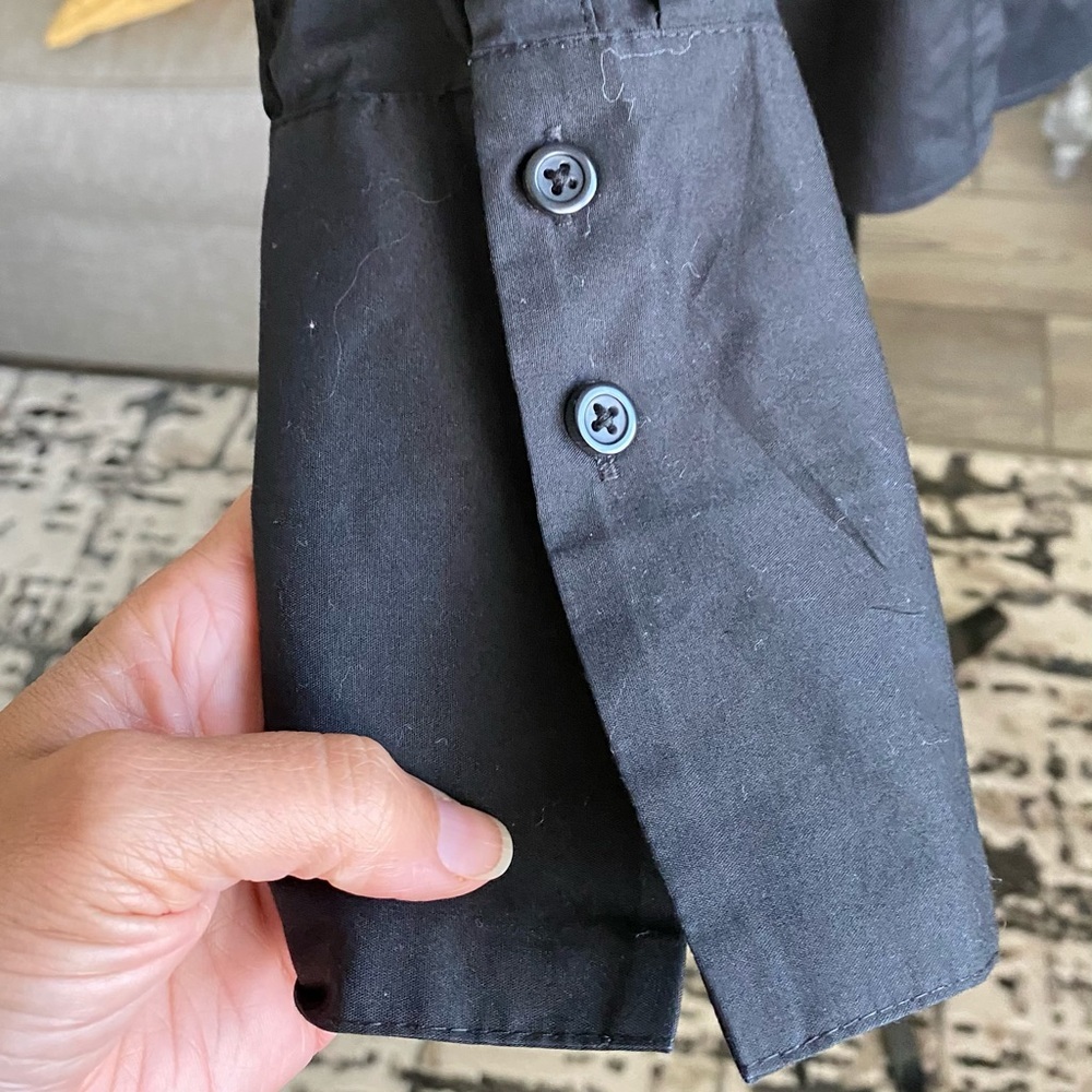 Women V-Neck Long Sleeve Button Down - Picture 9 of 10